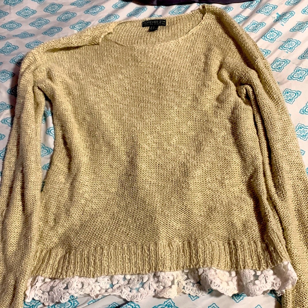 Forever 21 plus size sweater. 2x. Light caramel color